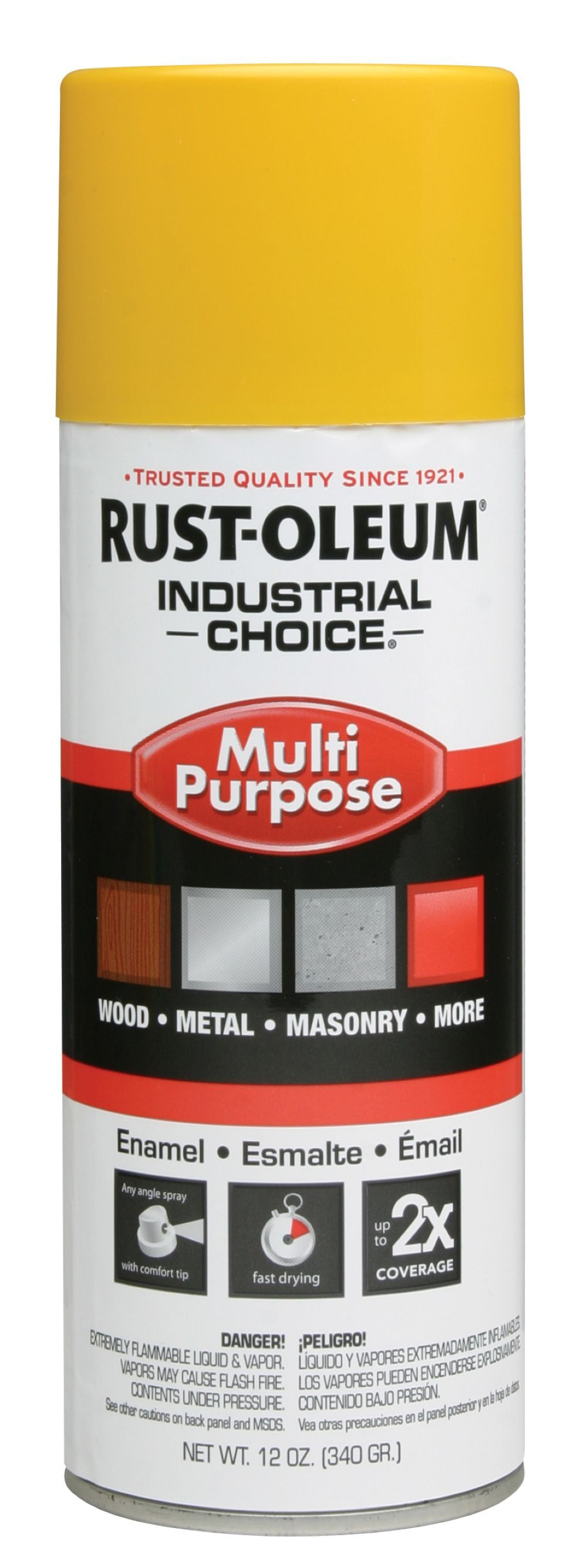 Rust-Oleum&reg; Industrial Choice Enamel Aerosol - Safety Yellow - Q1